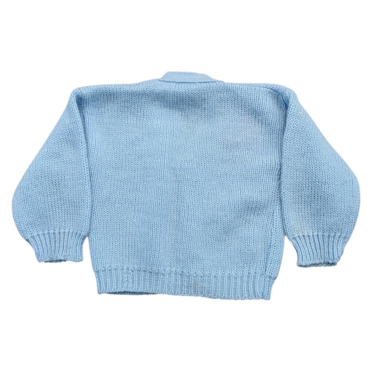 90s Youth Baby Blue Knit Cardigan Sweater