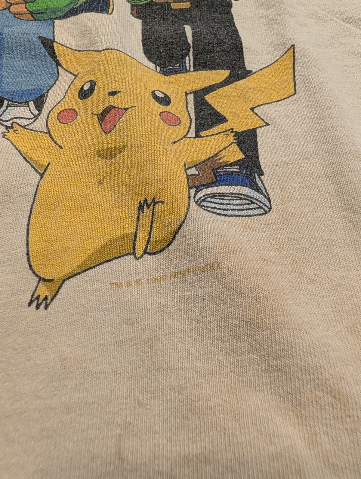 1999 Youth Pokémon Gotta Catch'em all!  with Ash Brock Misty and Pikachu T-shirt