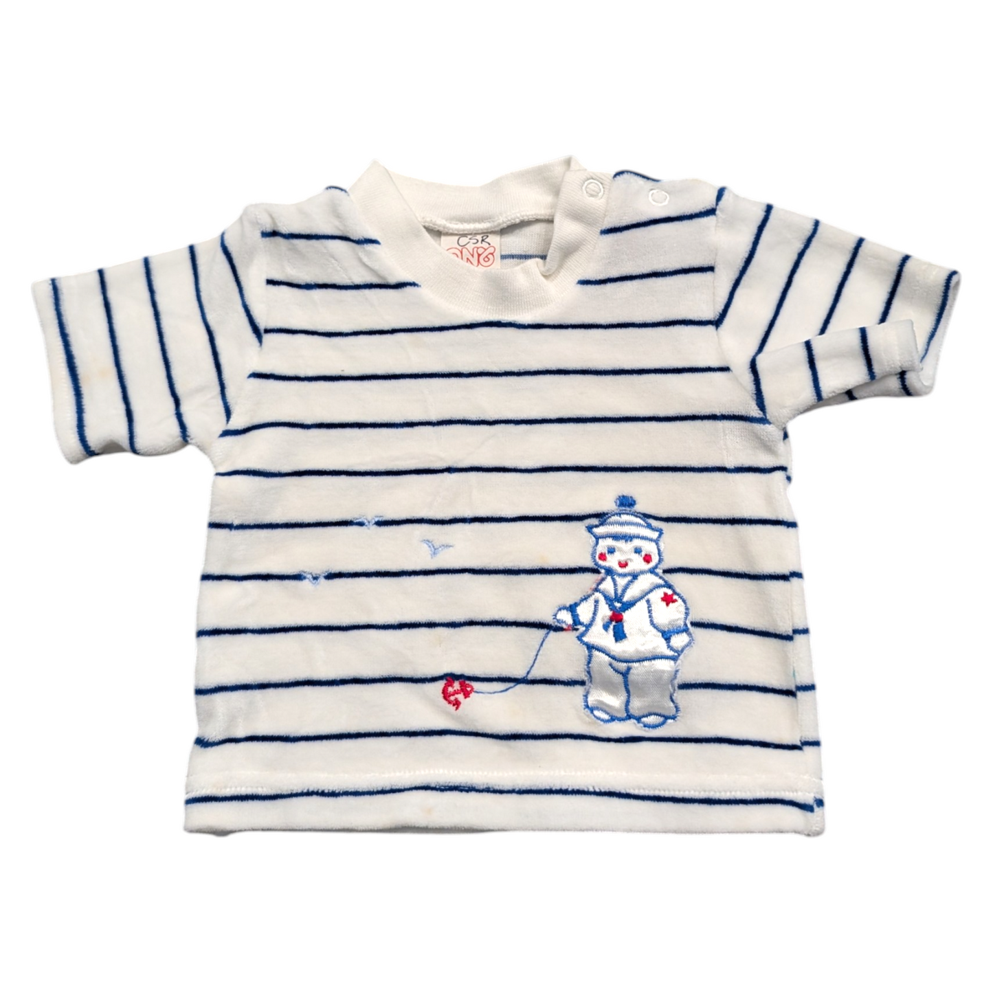 70s/80s Very Soft Striped Sailor Pullover Shirt