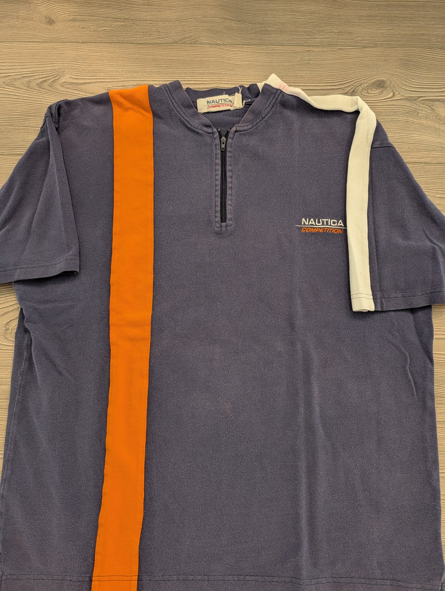 90s Nautica Competition Quarter Zip Short Sleeve Shirt