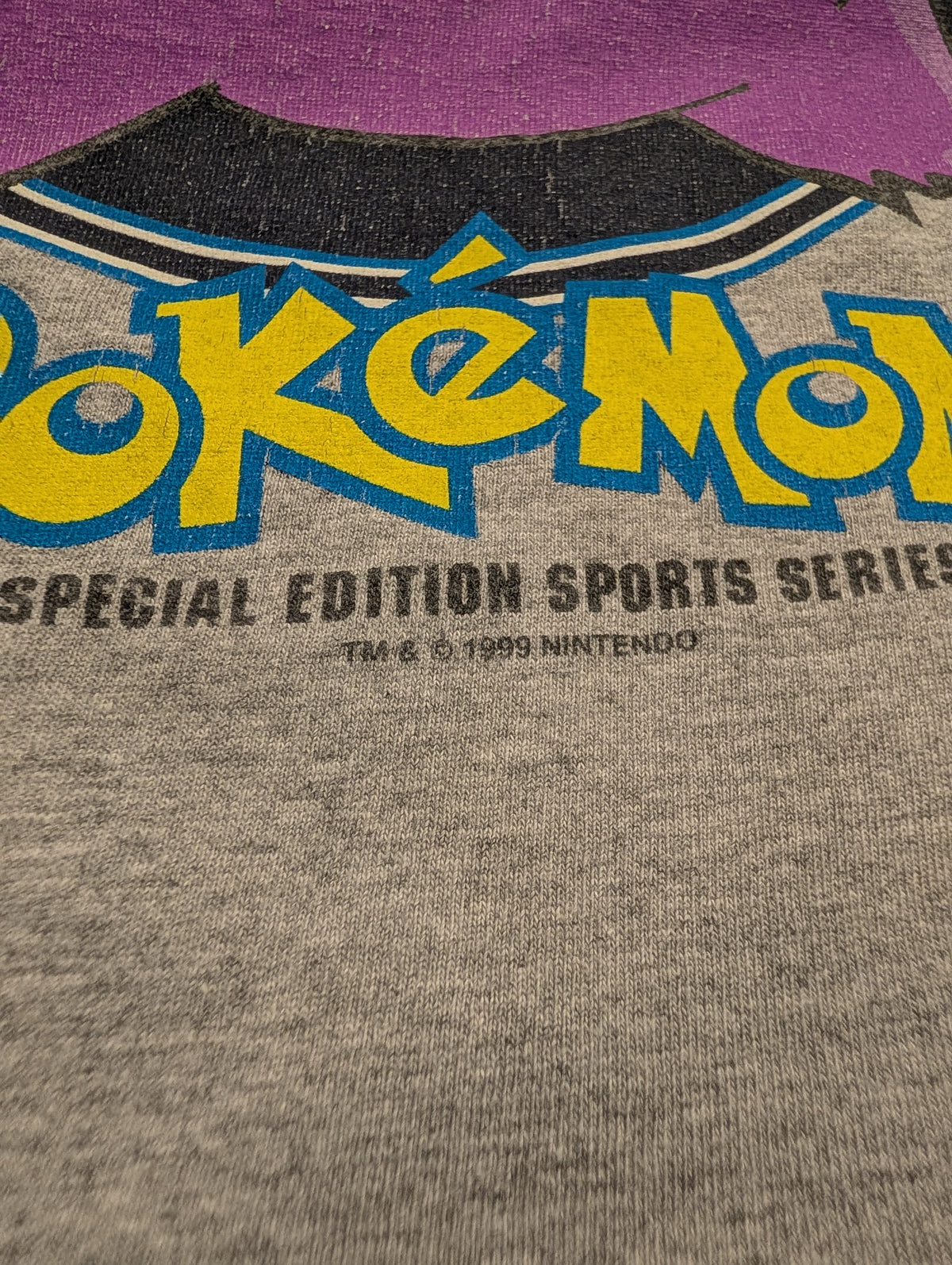 1999 Youth Gengar Sports Series 3/4 Sleeve Pokémon T-shirt