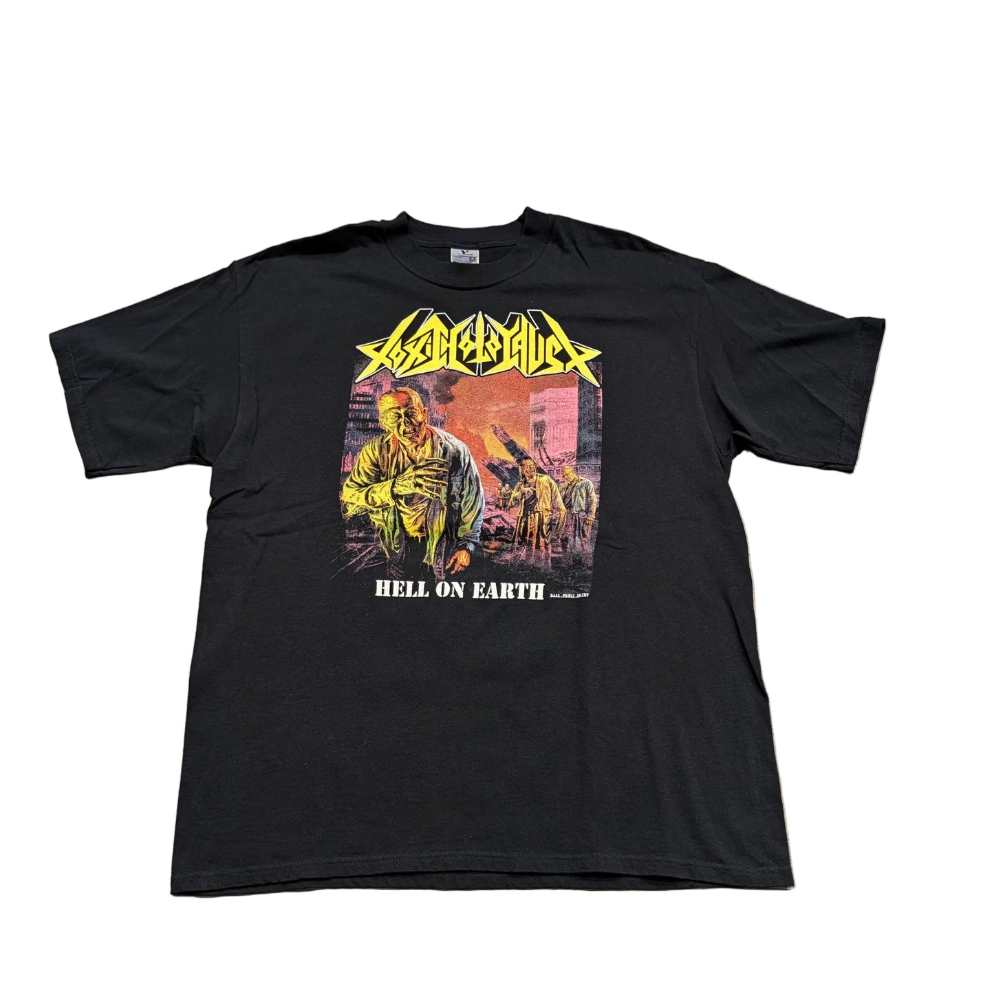 2005 Toxic Holocaust Hell on Earth Band T shirt
