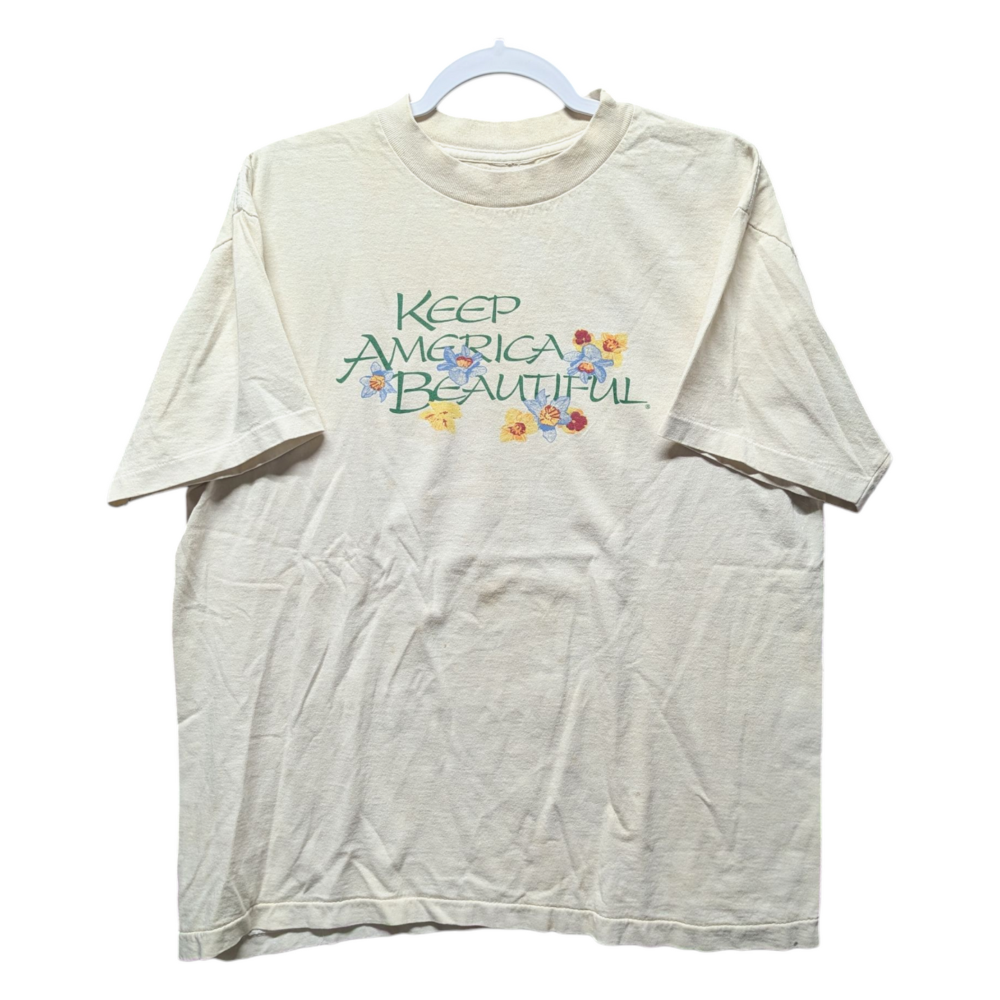 90s Keep America Beautiful Flower T Shirt