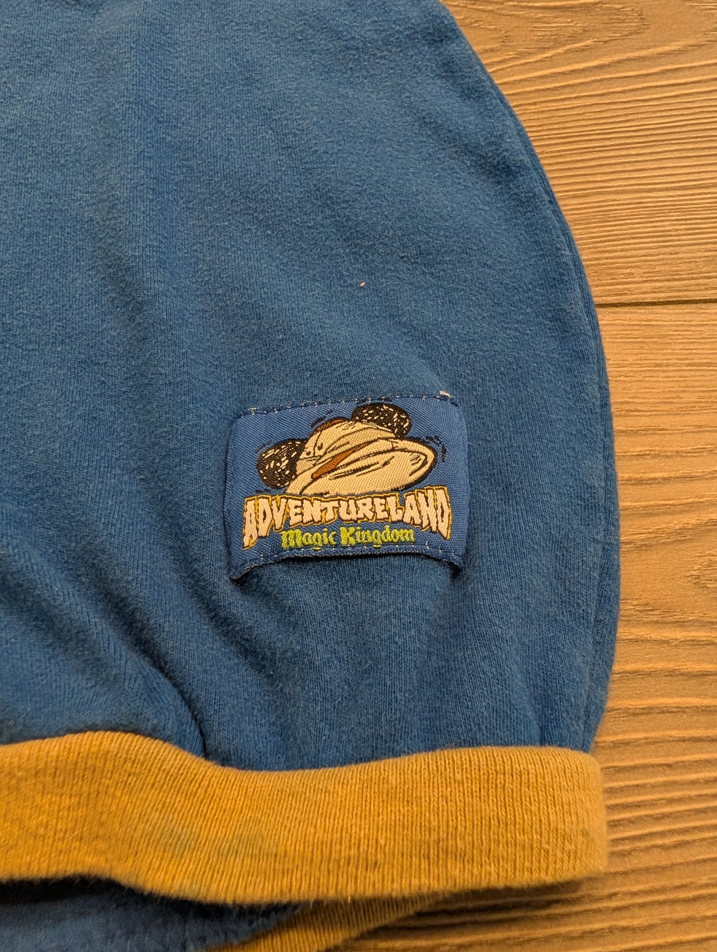 80's/90's Youth Disney Adventureland Magic Kingdom One Piece Short Sleeve and Shorts