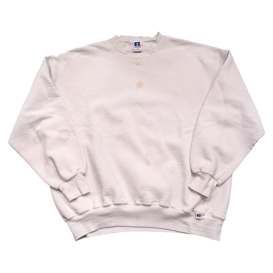 90's Blank White Russell Athletic Crewneck Sweatshirt