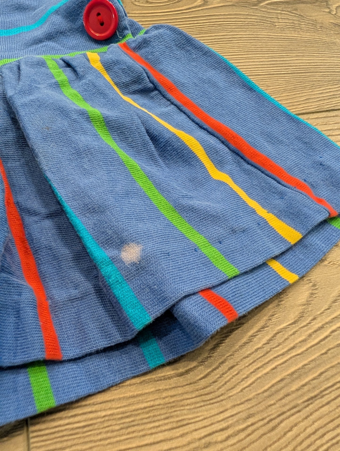 90s Youth Pinstriped Tank Shirt Dress