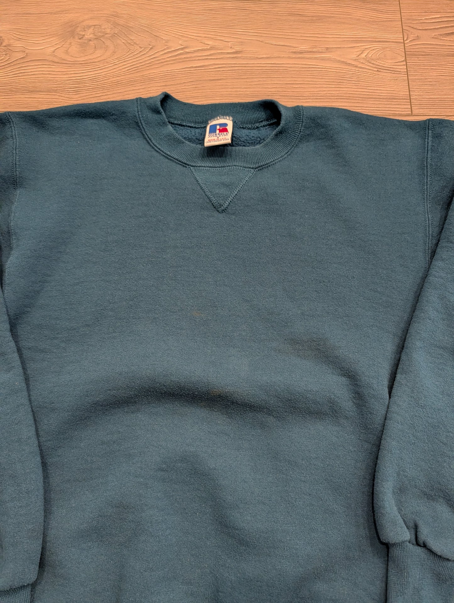 90s Russell Athletic Blank Double V Crewneck Sweatshirt