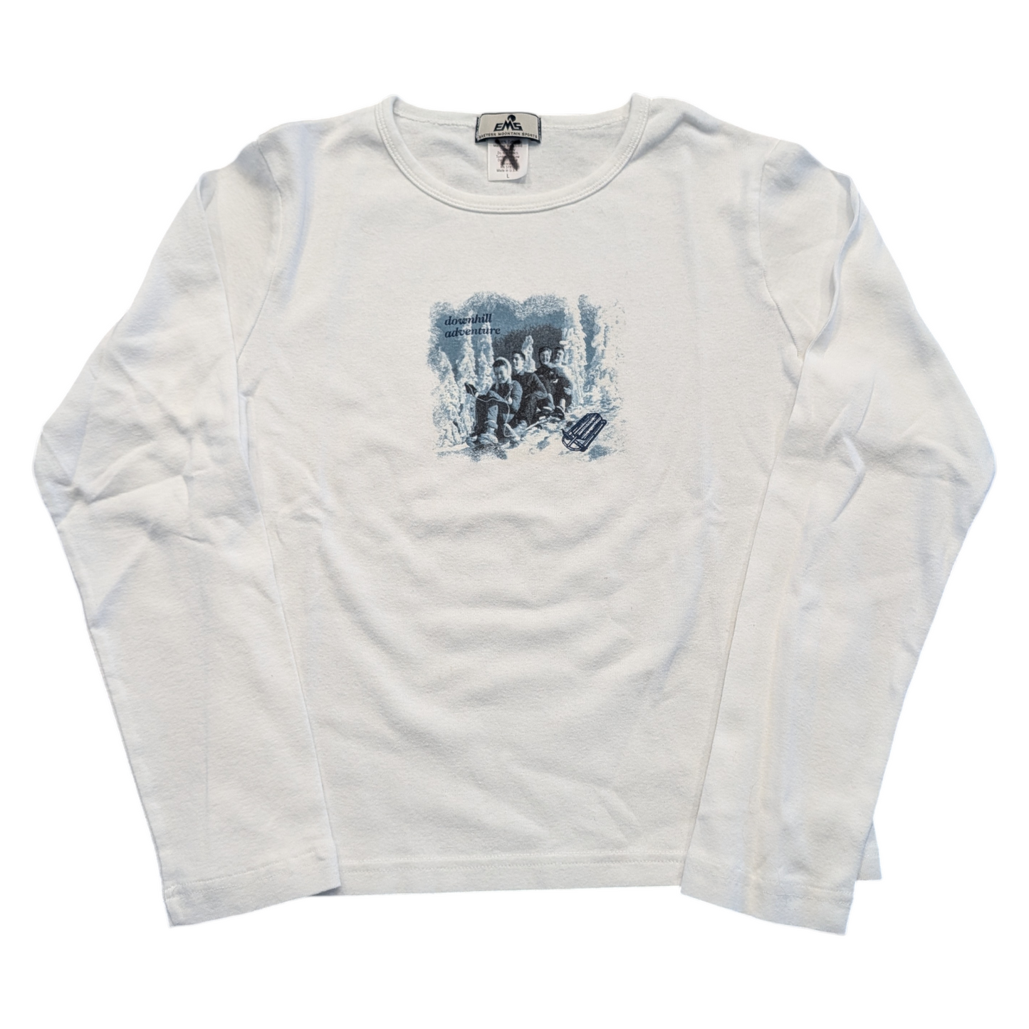 Y2K Womens Longsleeve EMS Down Hill Adventure T shirt