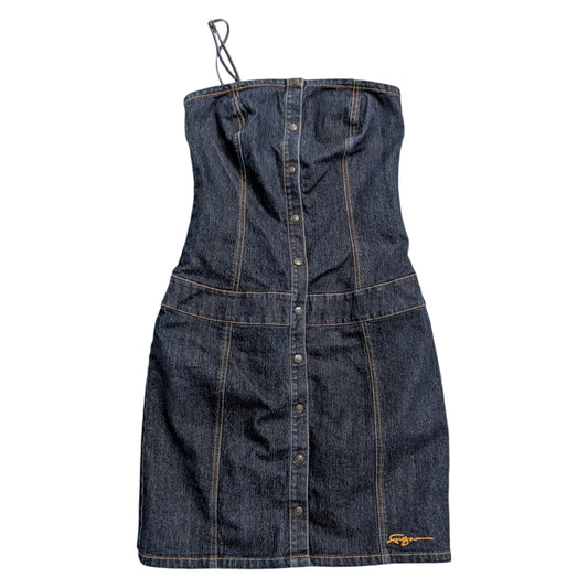 Y2K Women's FUBU Denim Fitted Dress
