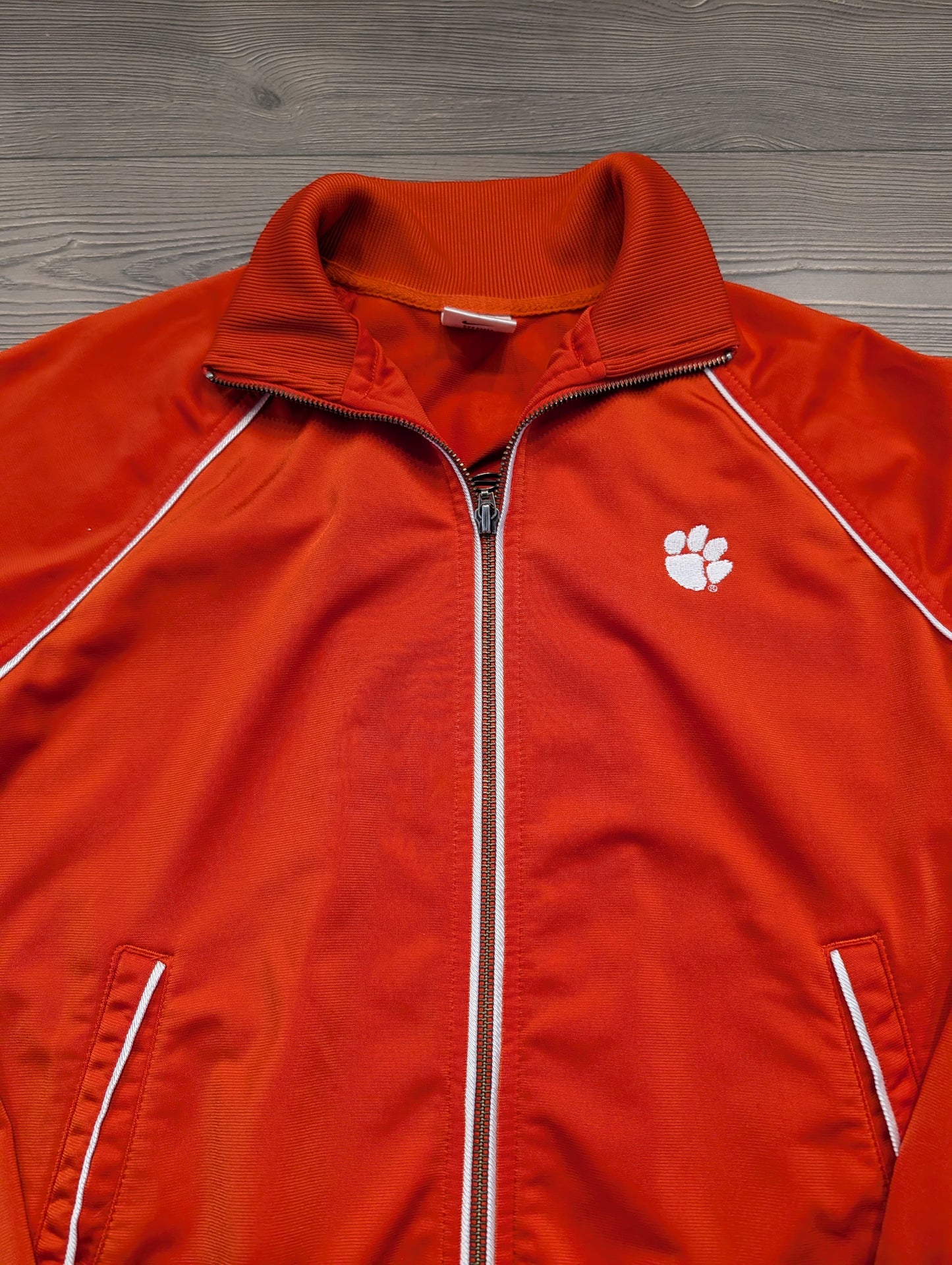 90s / Y2K Clemson University Full Zip Nike Warm Up Jacket