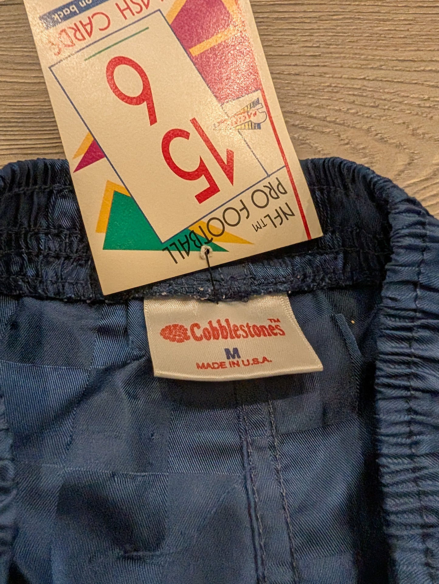 90s Blue Checkered Nylon Athletic Shorts