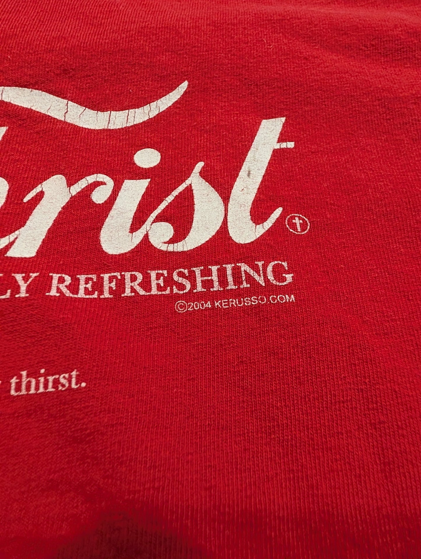 2004 Jesus Christ Eternally Refreshing Religious T-shirt
