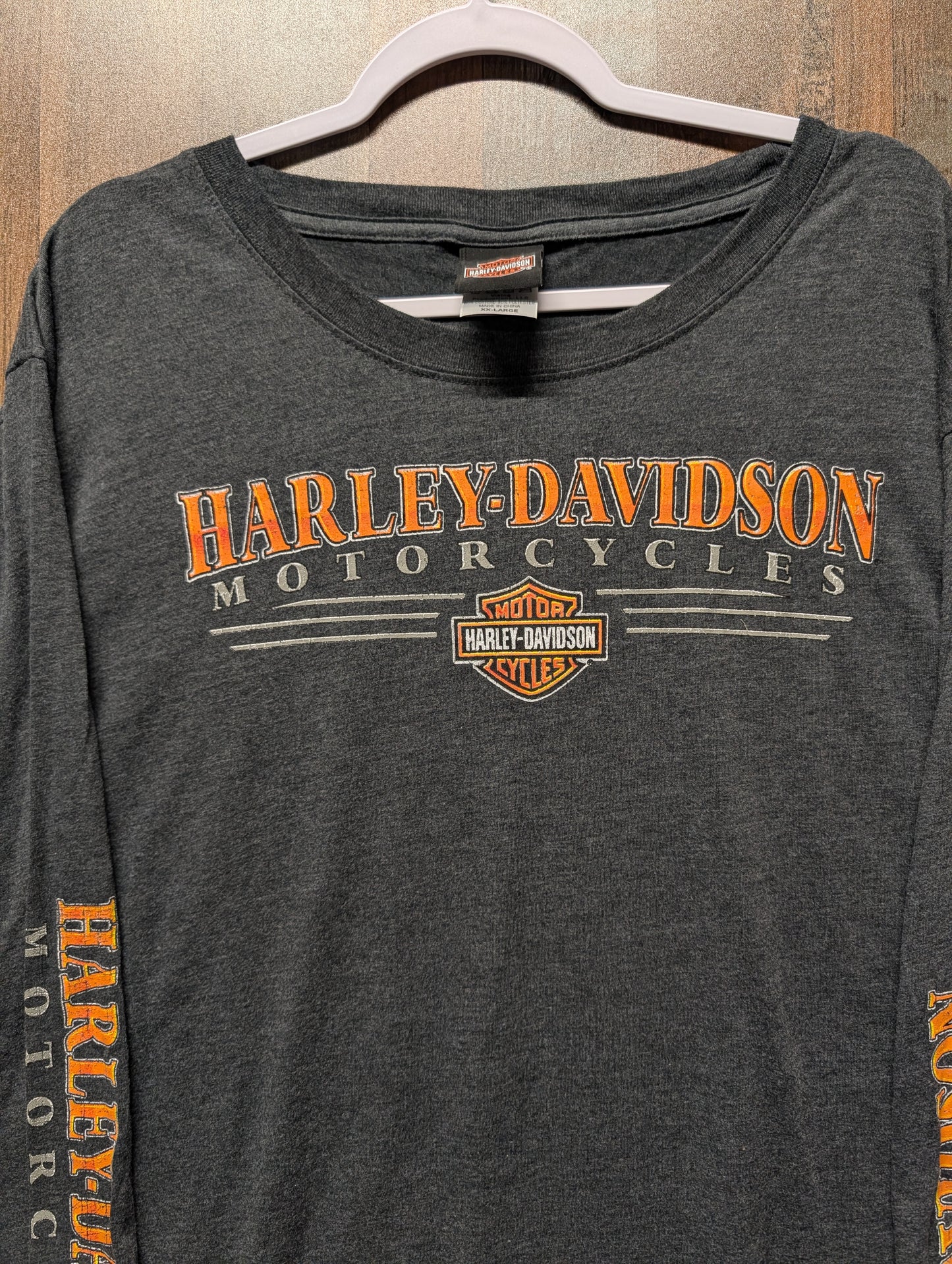 Mid 2000's Harley Davidson Nassau Bahamas Long Sleeve T Shirt