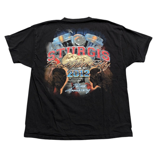2012 Sturgis Black Hills Rally 72nd Anniversary Short Sleeve T-shirt