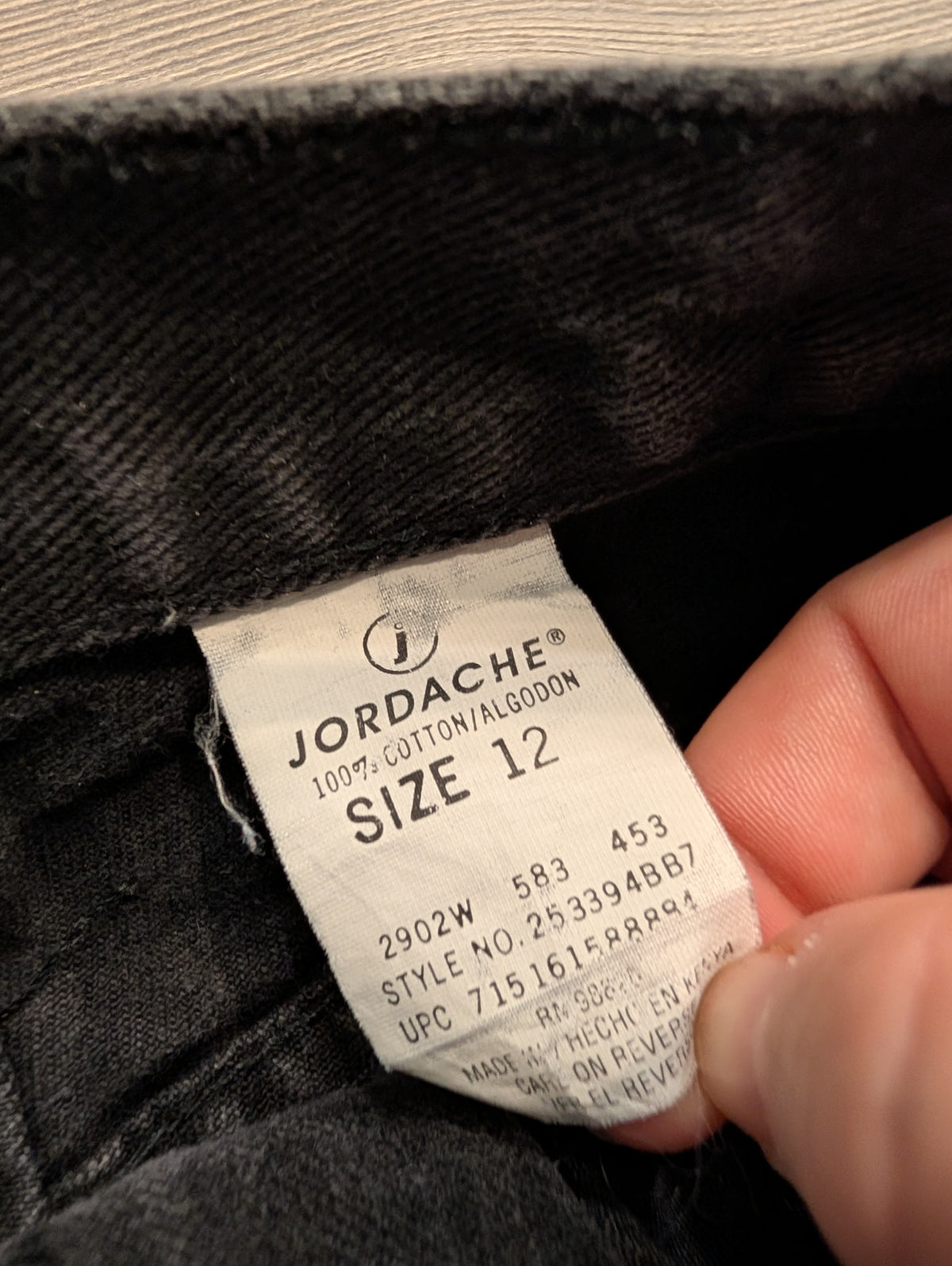 90s Youth Jordache High Waisted Black Jean Shorts