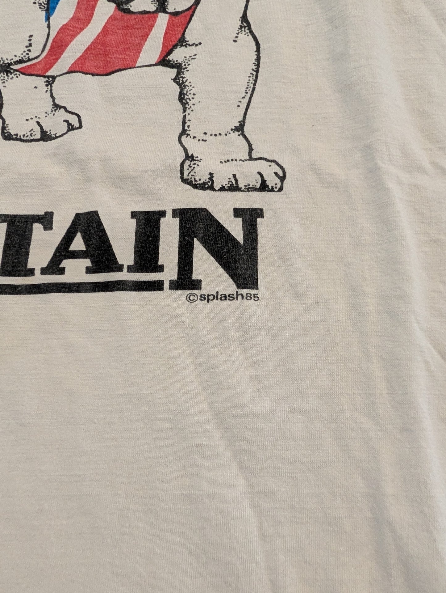 80s Great Britain Bull Dog T shirt
