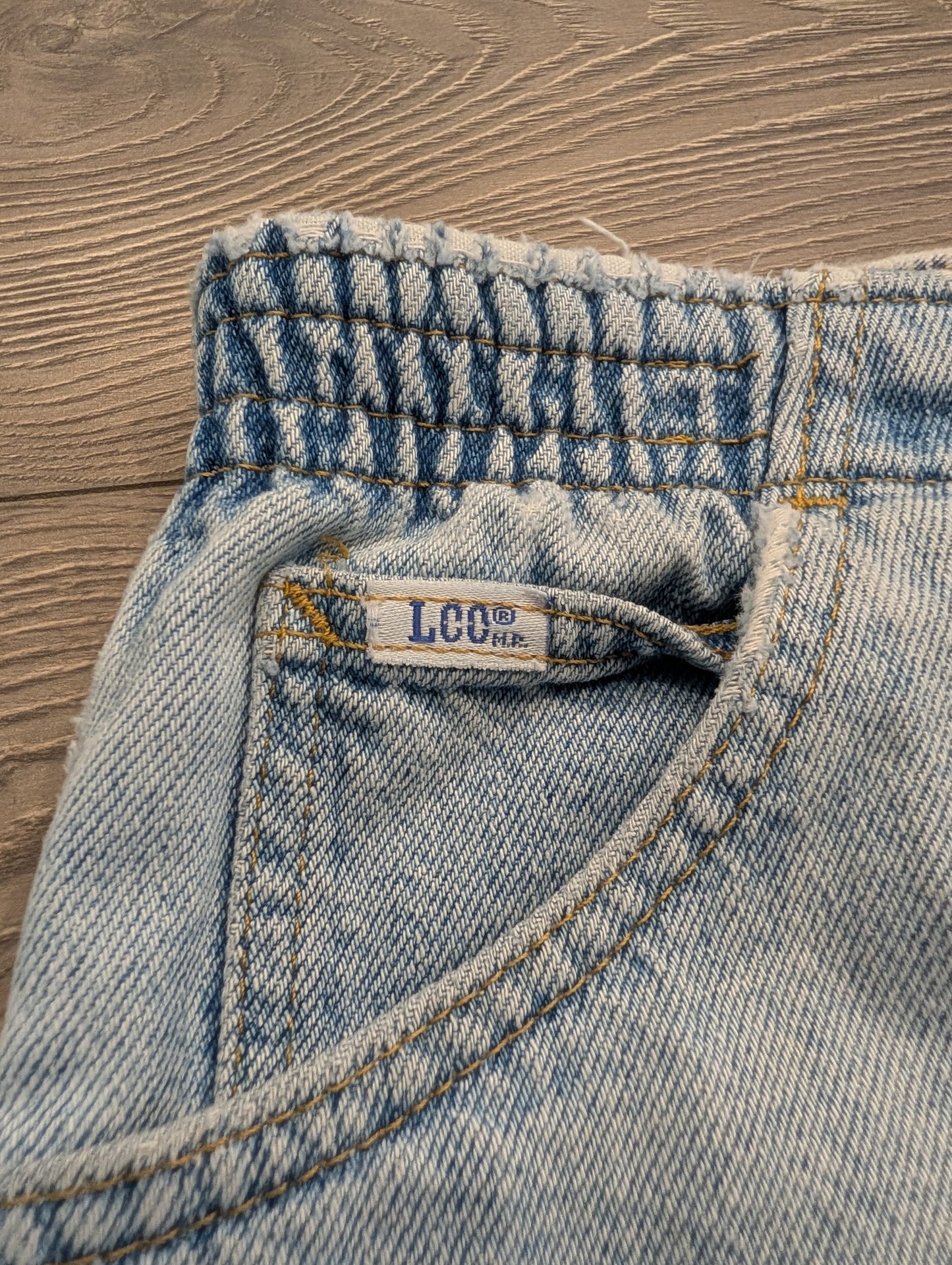 80s Women's Stone Washed High Waisted LCO Lee Jeans