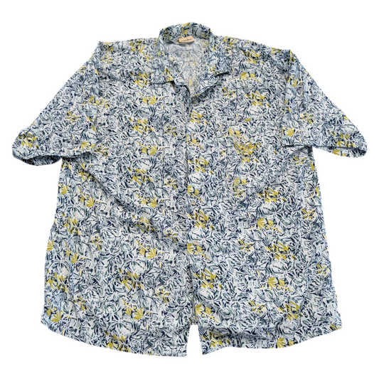 80s/90s Mossimo Floral Patterened Button Up Shirt