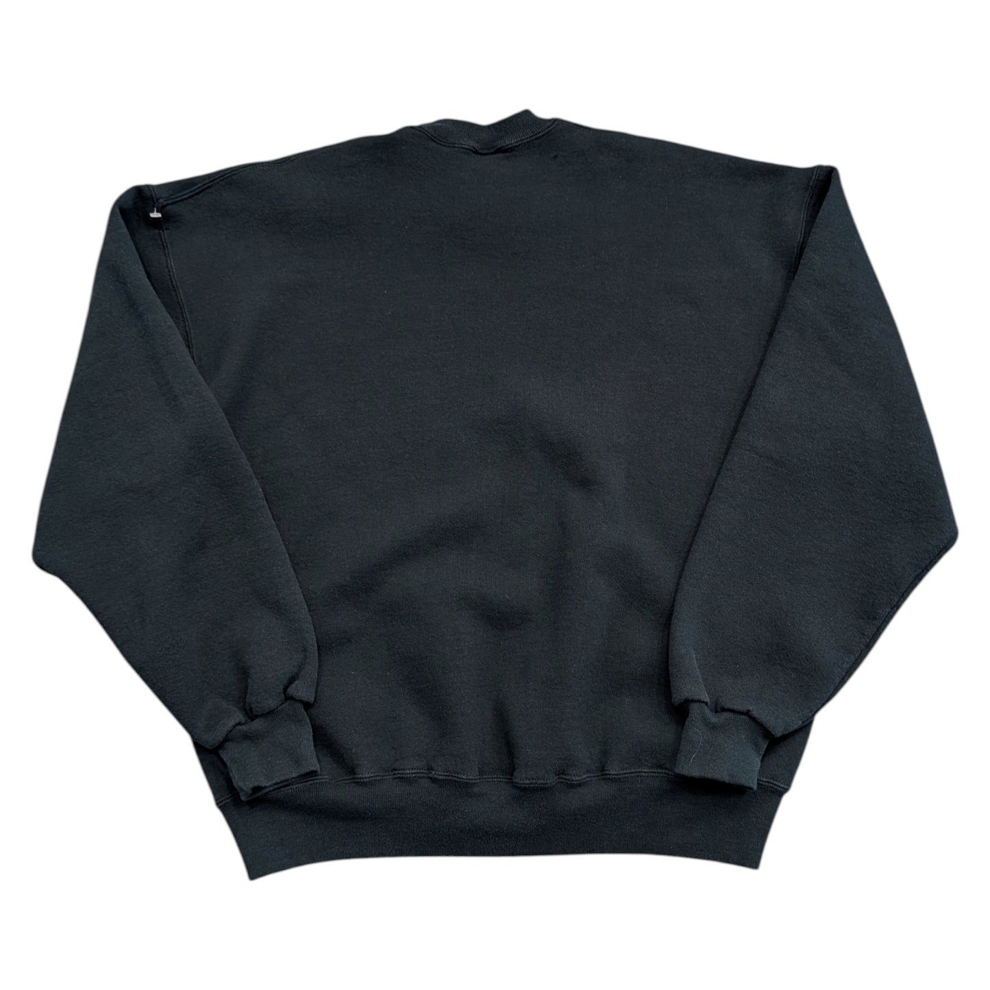 90s Black Russell Athletic Blank Double V Crewneck Sweatshirt
