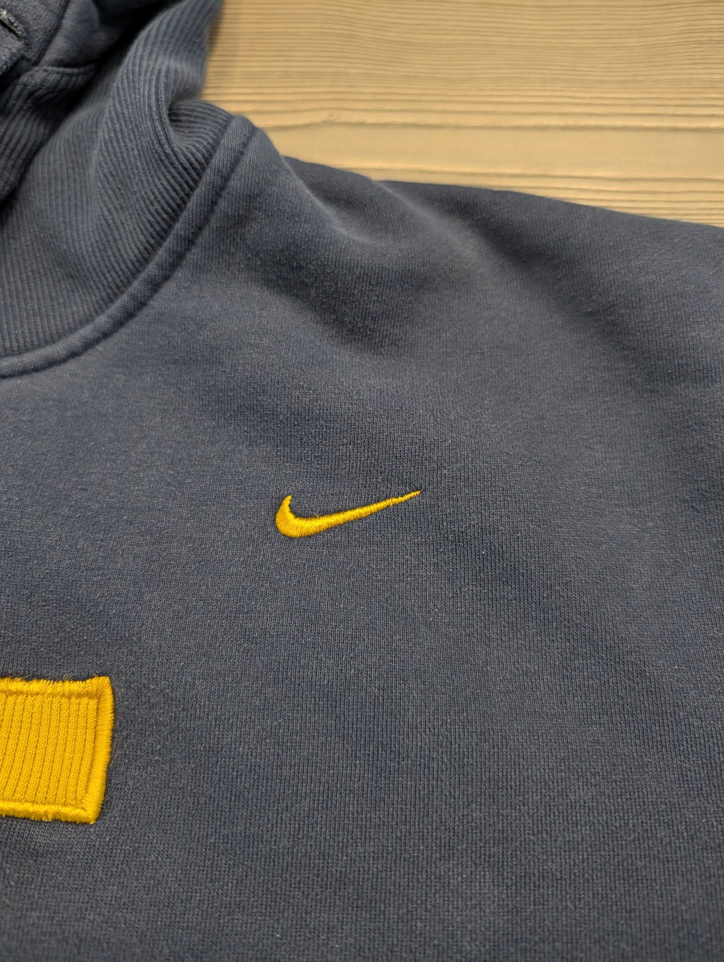 Y2k Nike Swoosh West Virginia University Hooded Sweatshirt