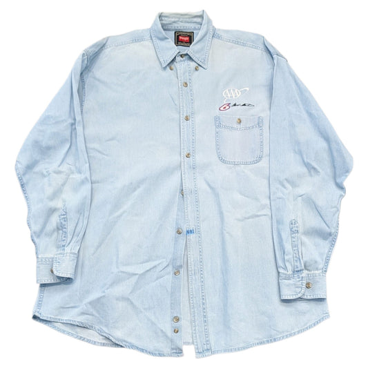 Y2K Mark Martin #6 NASCAR Denim Button-up Shirt