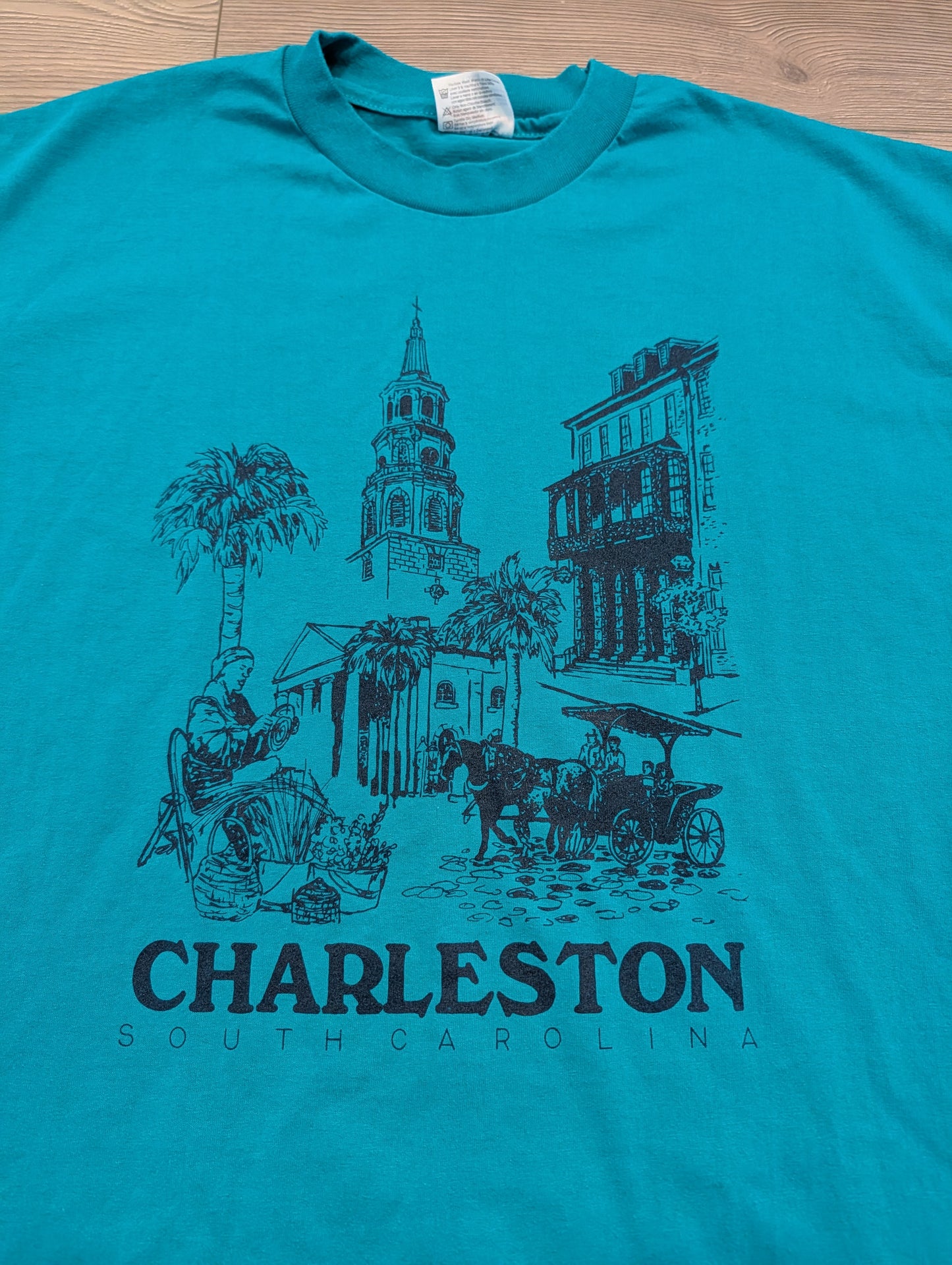 90's Charleston South Carolina Historical Downtown T shirt
