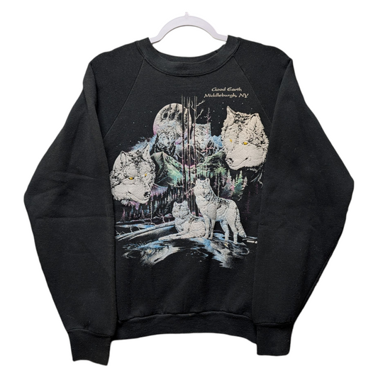 80s / 90s Good Earth Wolf Middleburgh NY Crewneck Sweatshirt