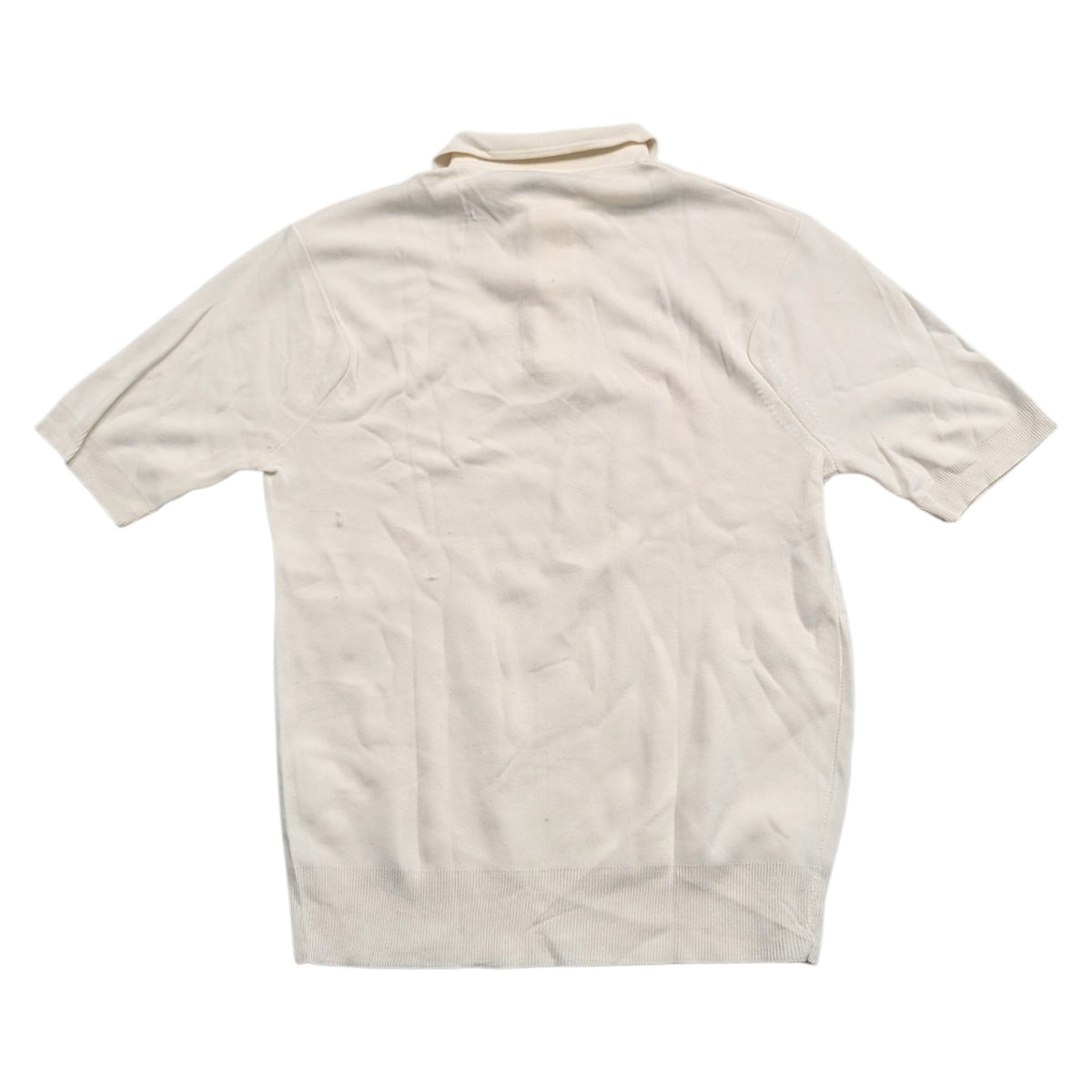 70s Cream Colored Short Sleeve Shirt