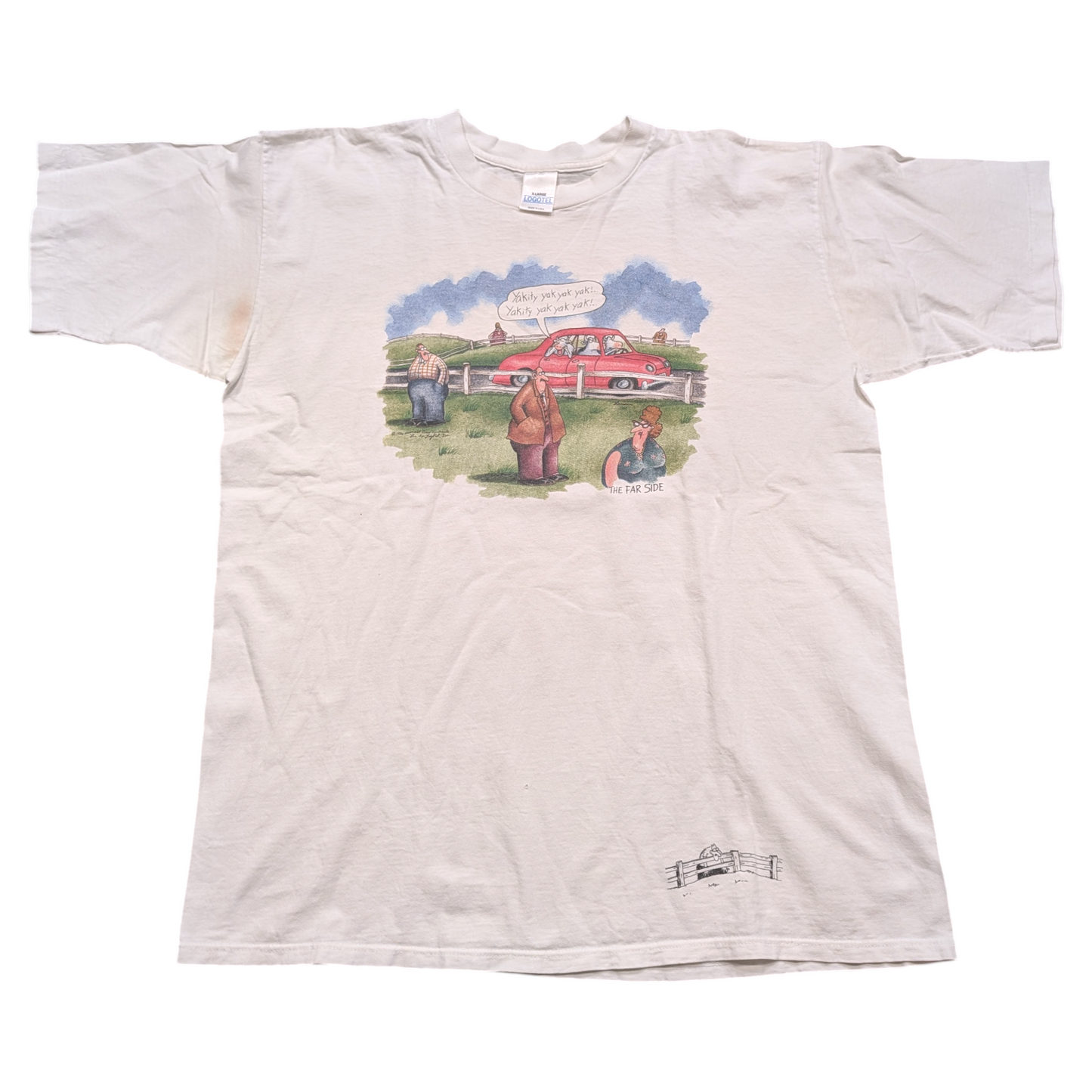 1986 The Far Side Yakity Yak Yak T shirt