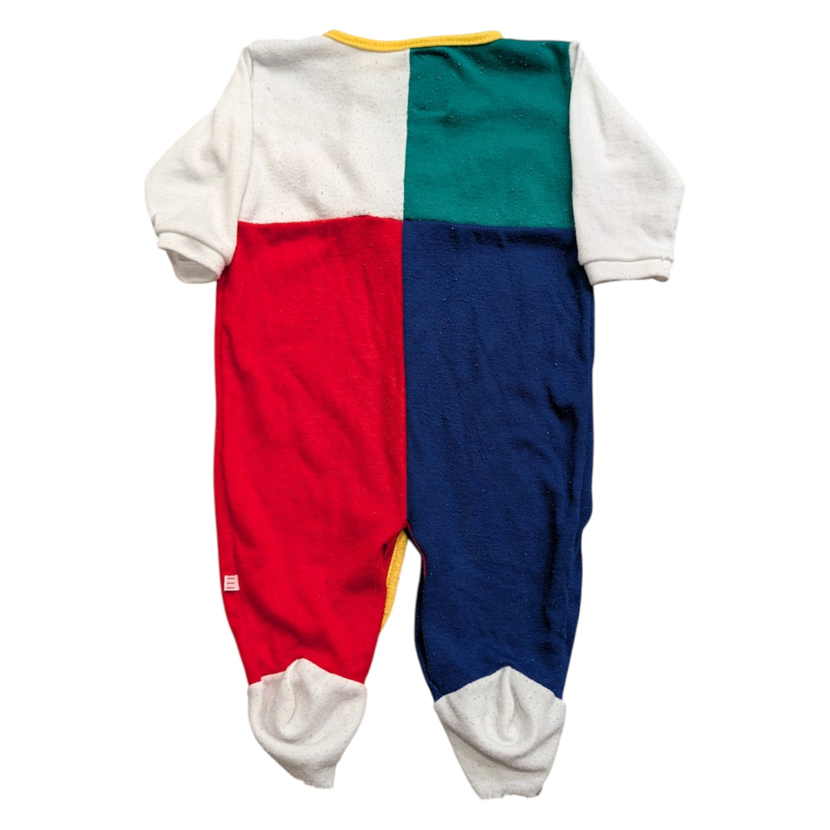 80s Youth Block Colored Esprit Long Sleeve One Piece