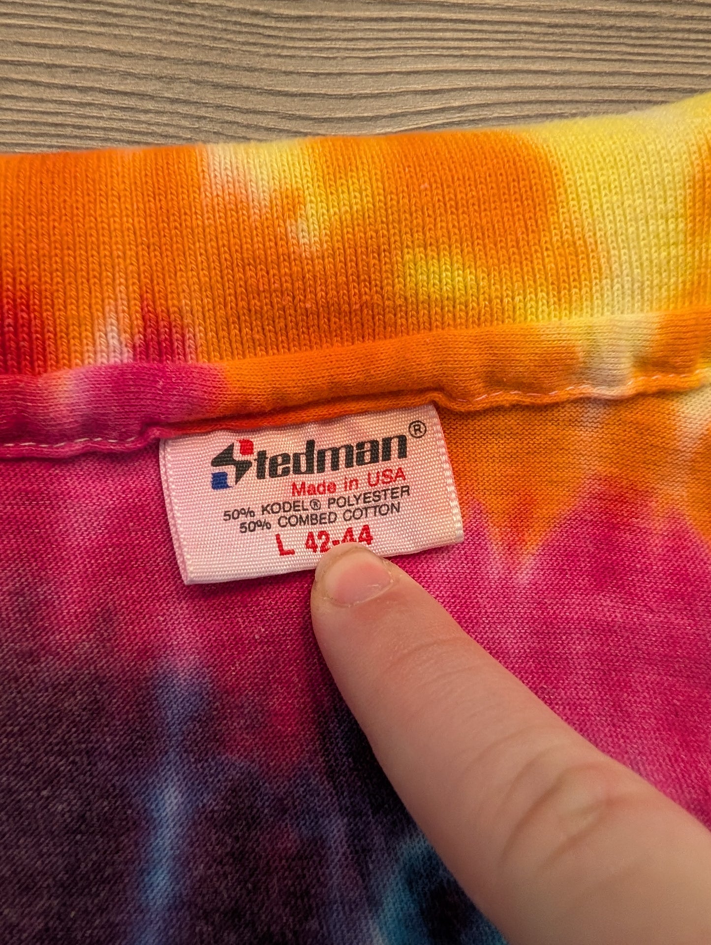 80's United States Coast Guard Tie Dyed Polo Shirt