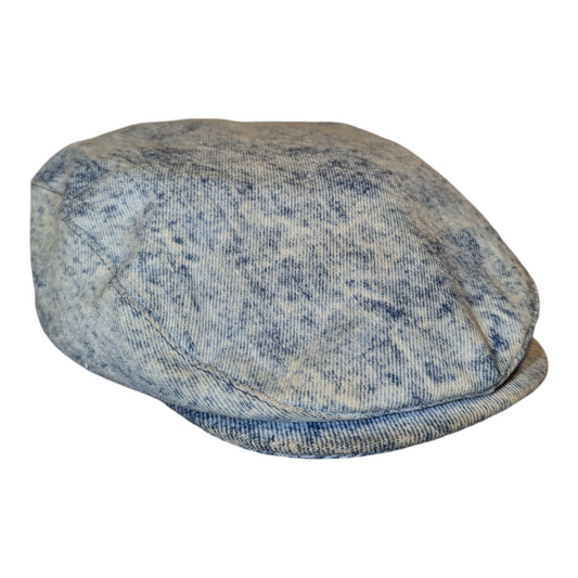 80s Denim 7 1/3 - 7 3/8 Paperboy flat cap hat