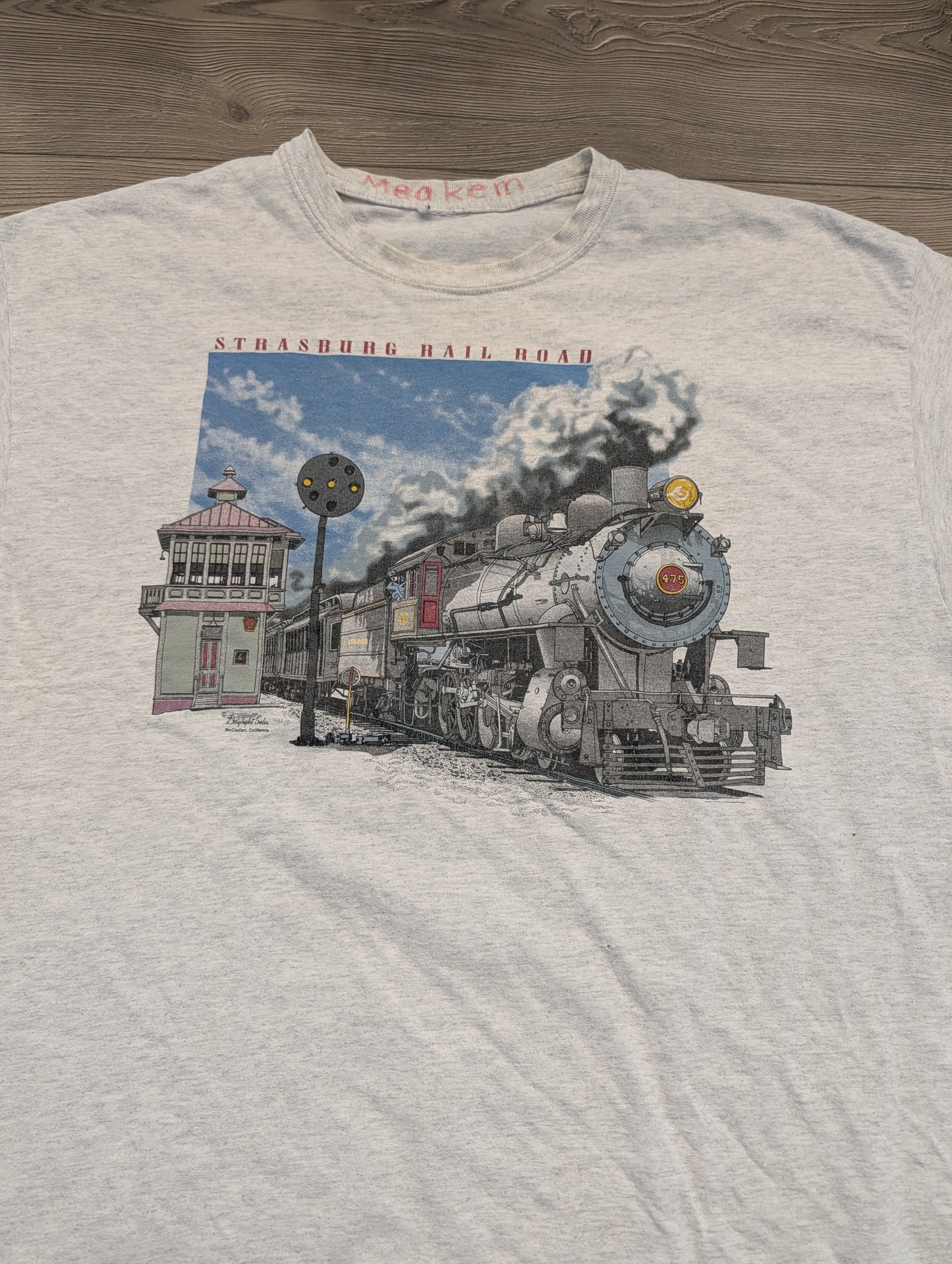 Y2K Strasburg Rail Road Train T shirt
