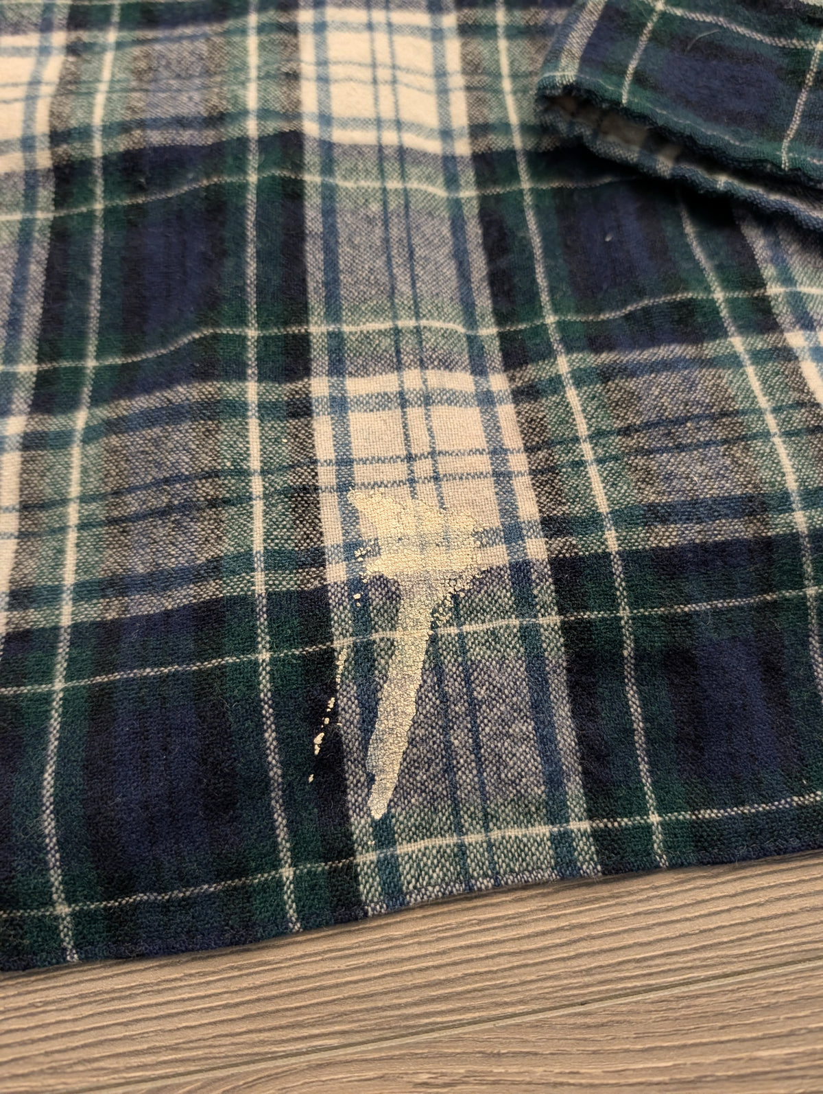 70s/80s Woolrich Blue Green White Plaid Button Down Flannel Shirt