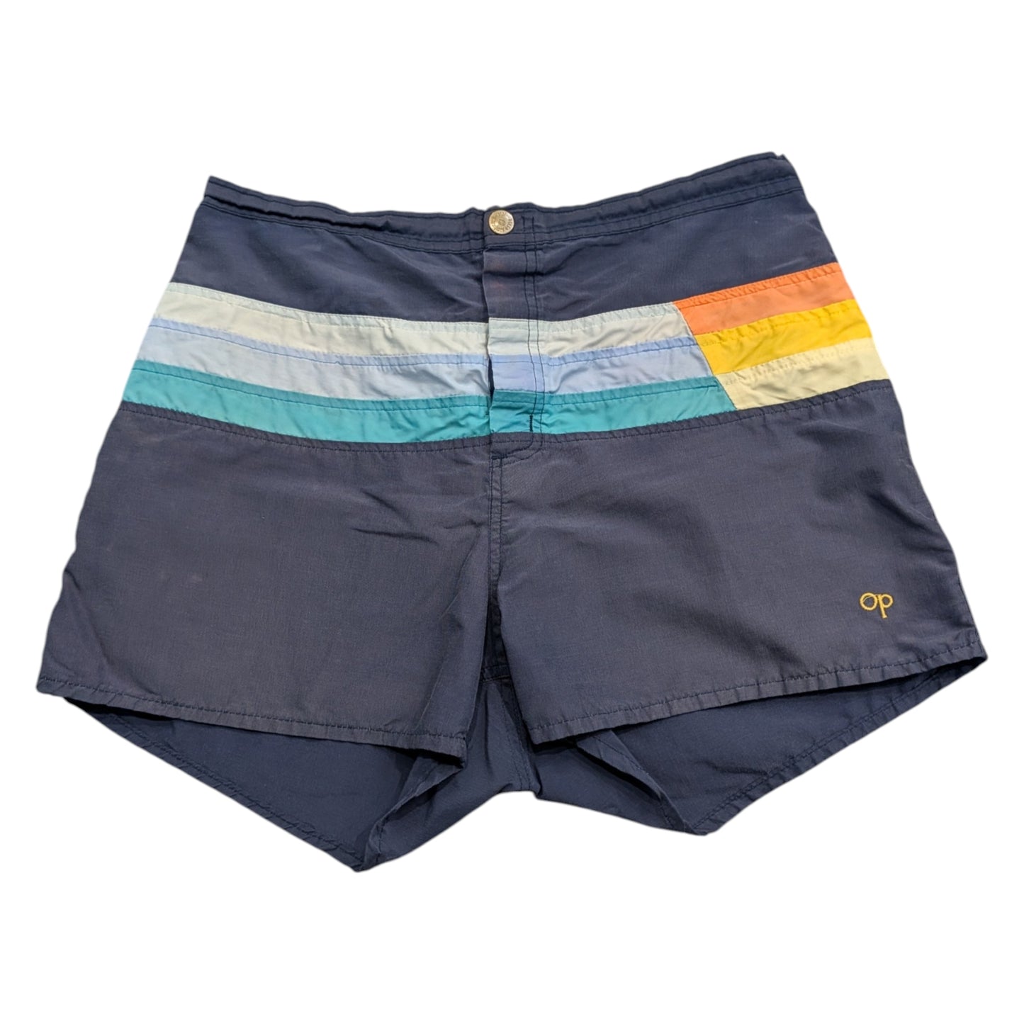 90s' Color Block OP Board Shorts