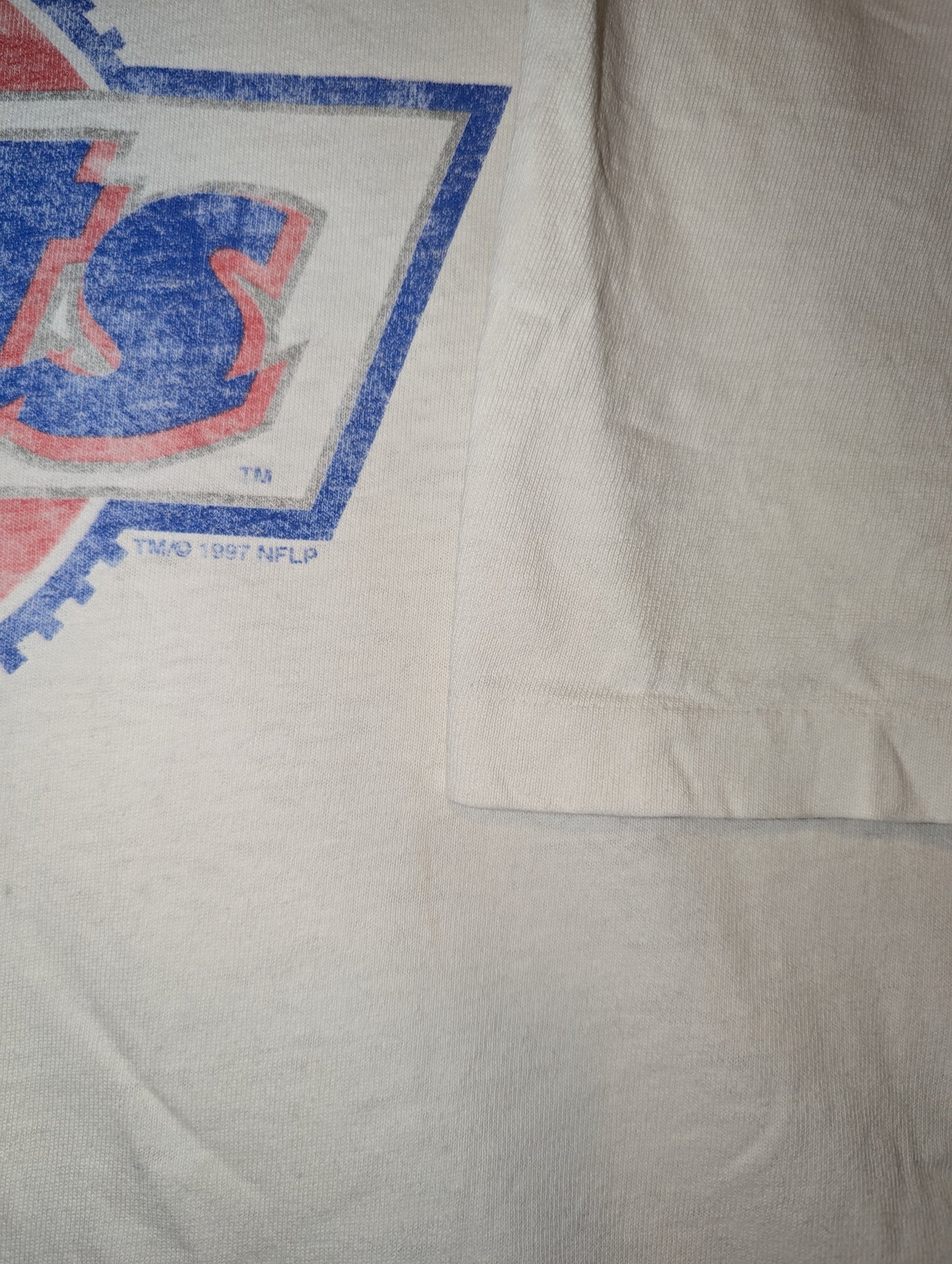 1997 New England Patriots Spell Out T shirt