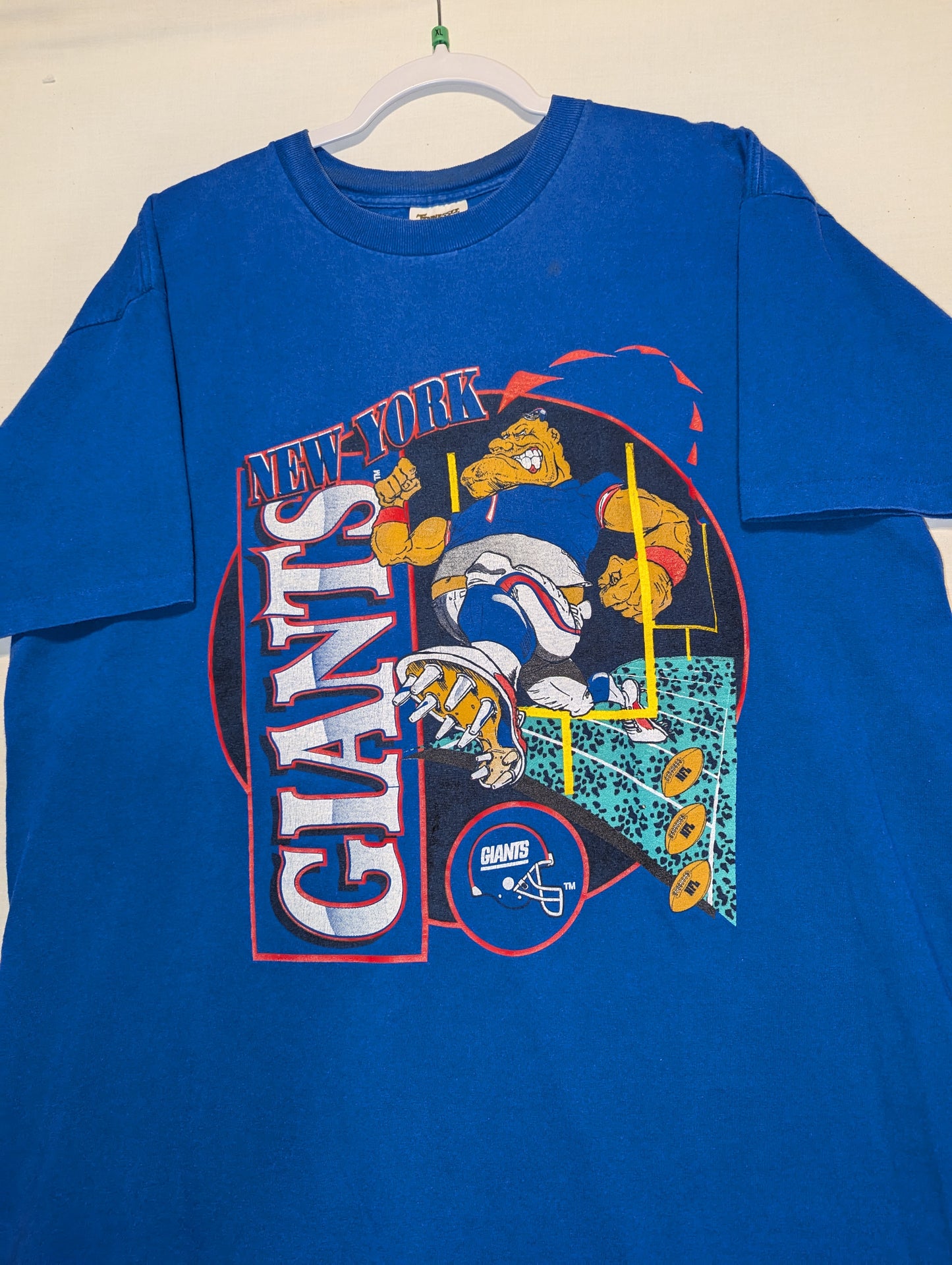 90s NY Giants Cartoon Giant Character t shirt