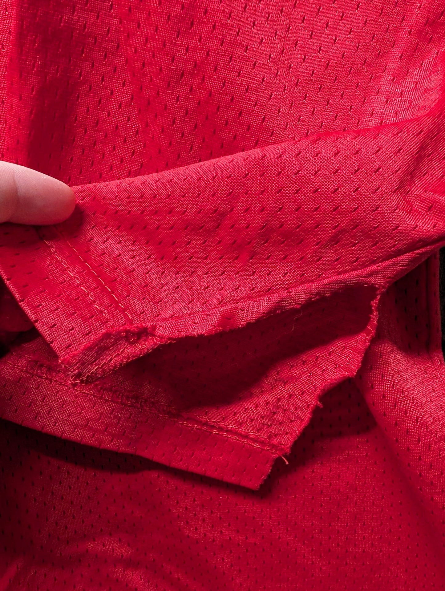 80s Champion Red Mesh Football Jersey