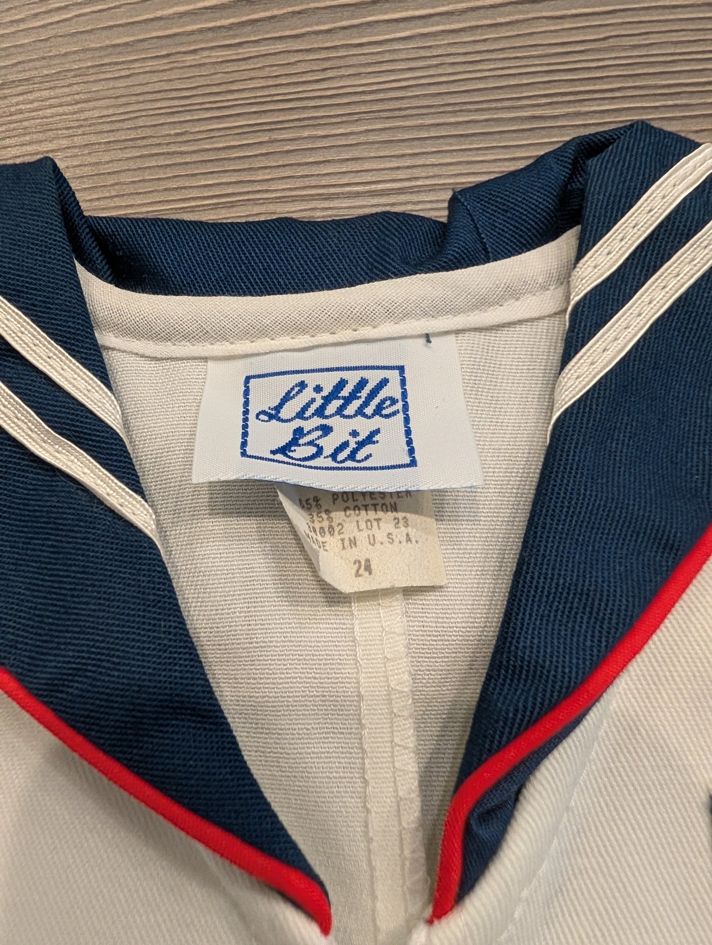 Never Worn 70s/80s Youth Toddler One Piece Sailor Outfit