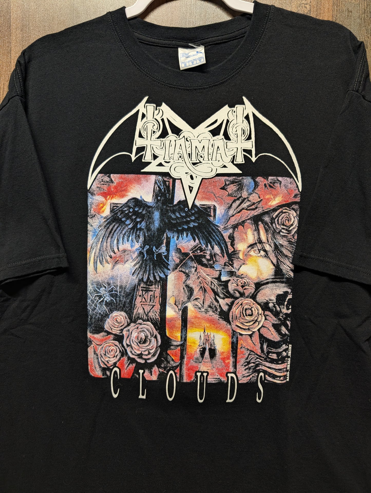 Y2K Mid 2000s Tiamat Clouds Metal Band T Shirt