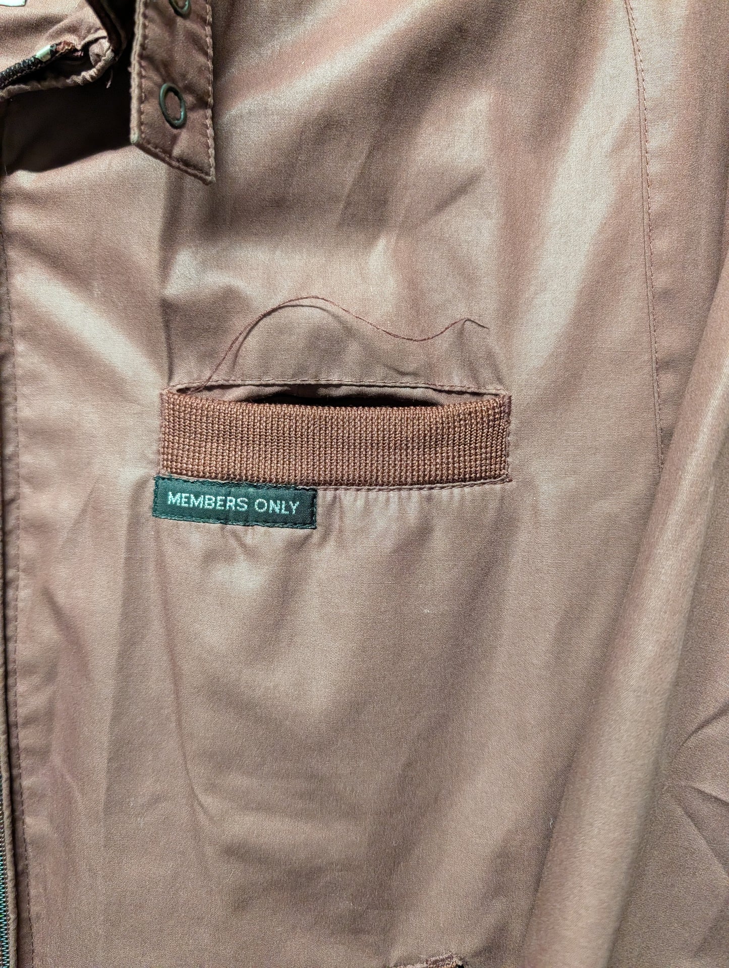 80s Members Only Maroon Full zip Jacket