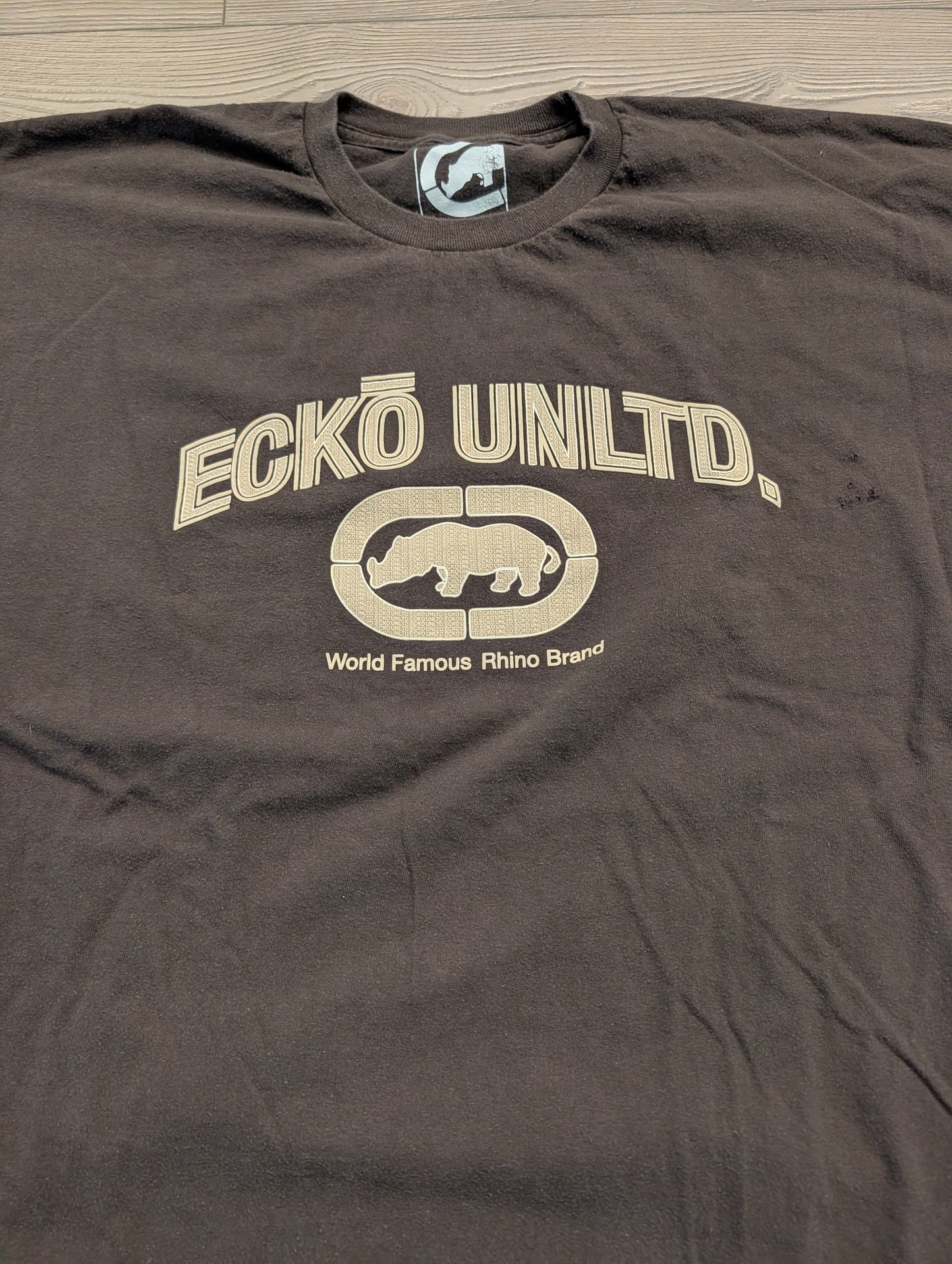 Y2k Ecko Unltd World Famous Rhino Brand Short Sleeve T shirt