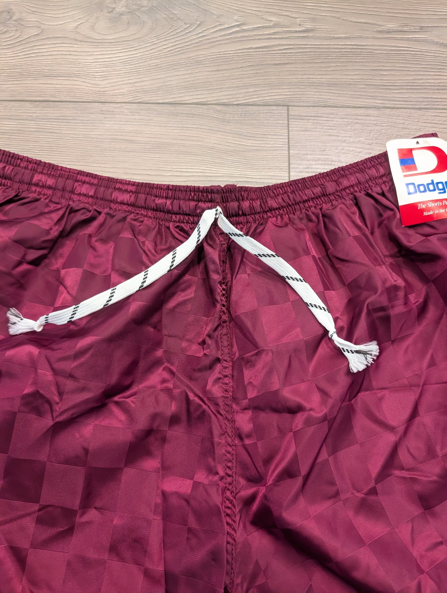 80s NWT Checkered Nylon Athletic Shorts