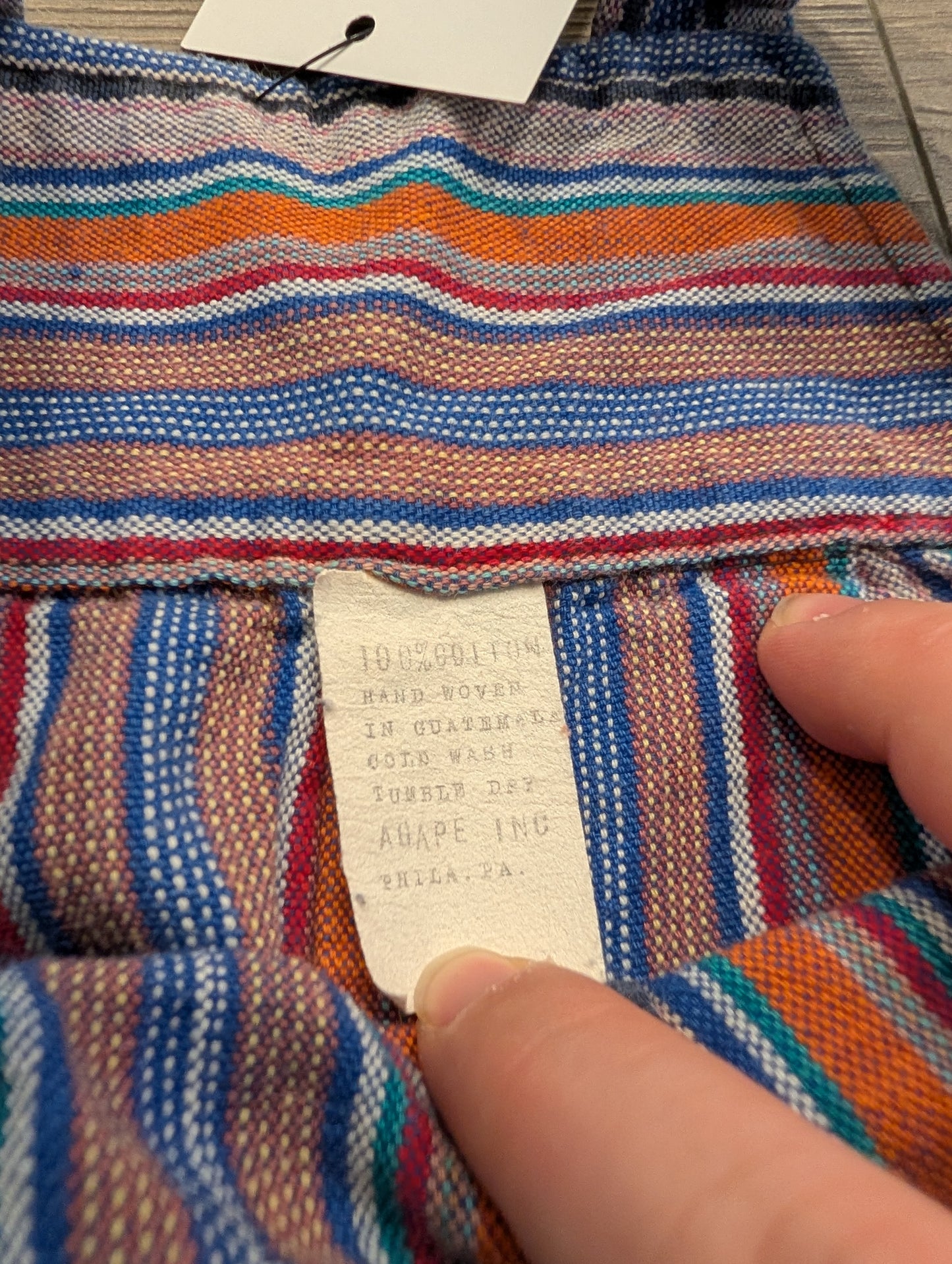 90's Youth Guatemala Boho Style Multi Colored Overalls