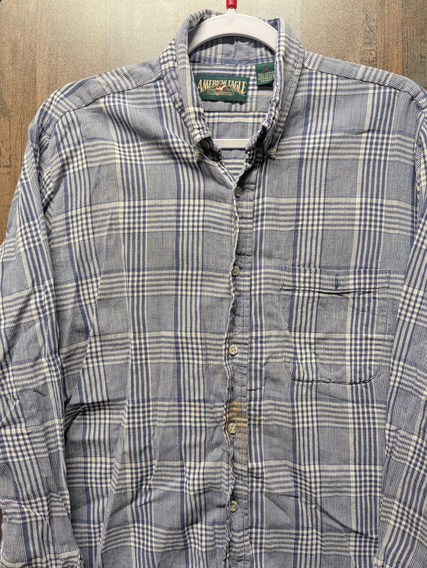 90s American Eagle Plaid Button Up Shirt