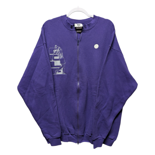 90s Golf Embroidered Full Zip Sweatshirt