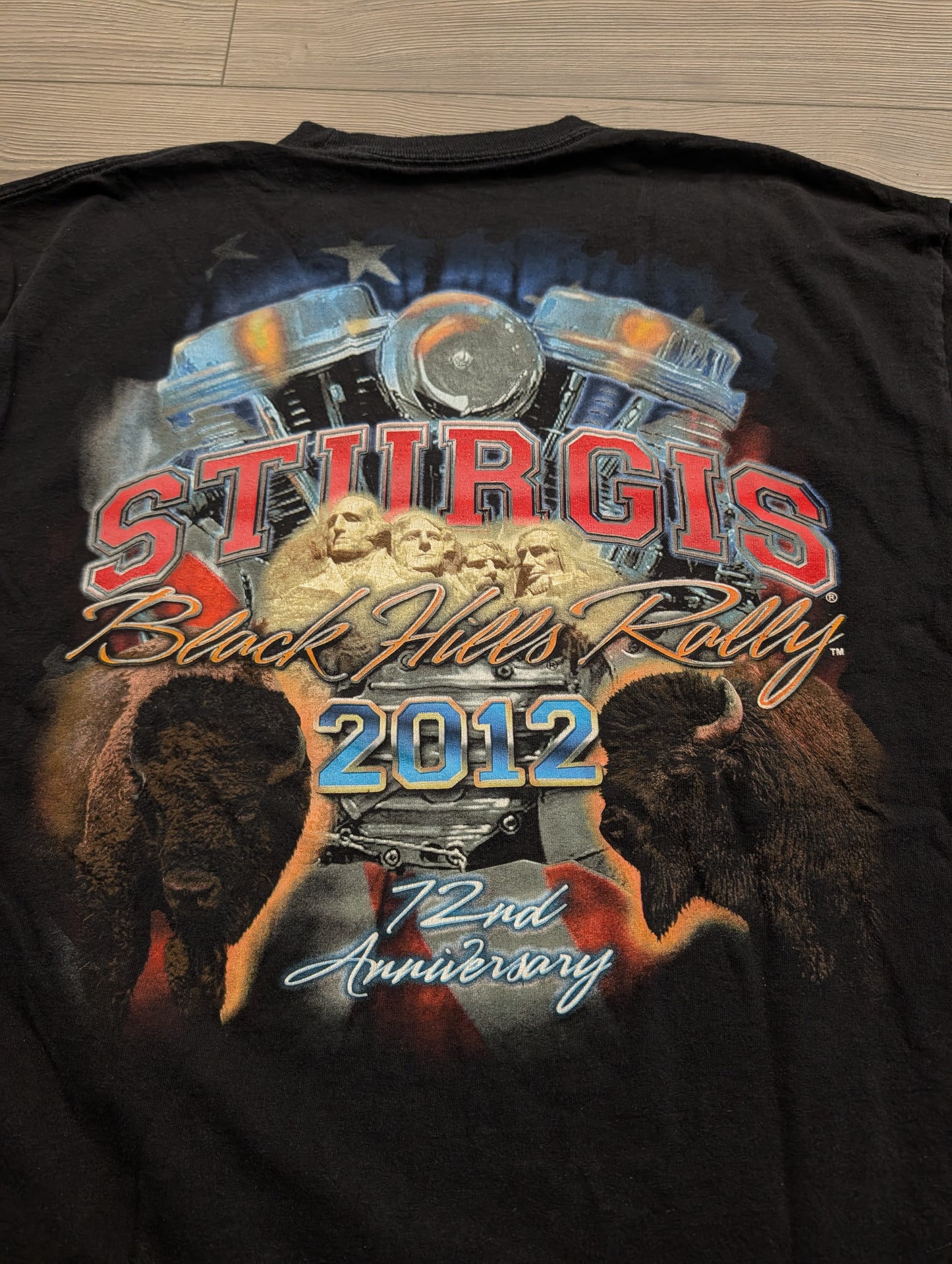2012 Sturgis Black Hills Rally 72nd Anniversary Short Sleeve T-shirt