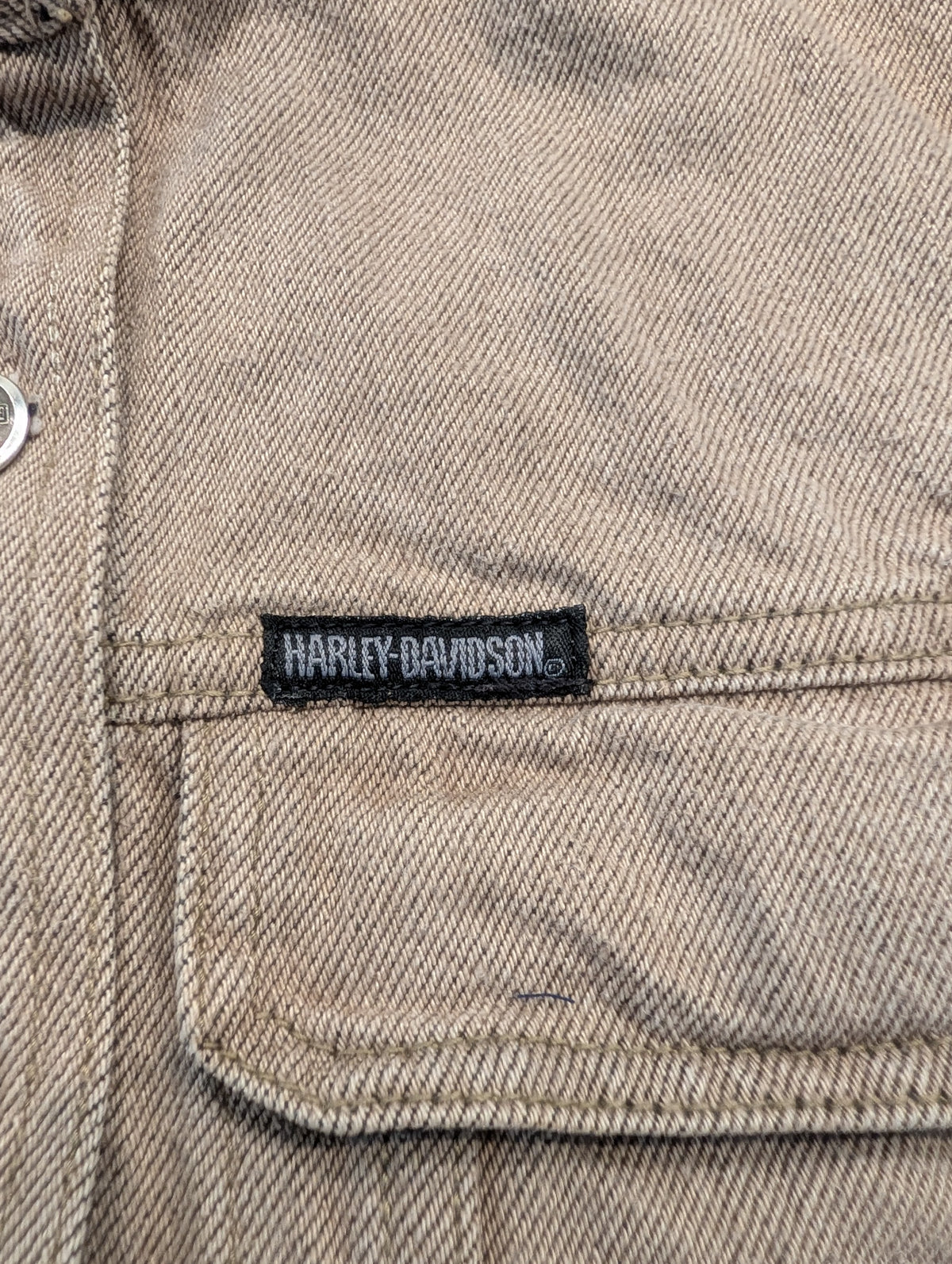 90s Harley-Davidson Denim Motorcycle Vest