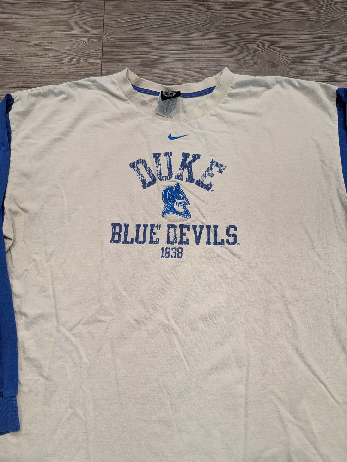 90's/Y2K Nike Duke Center Swoosh long sleeve t shirt
