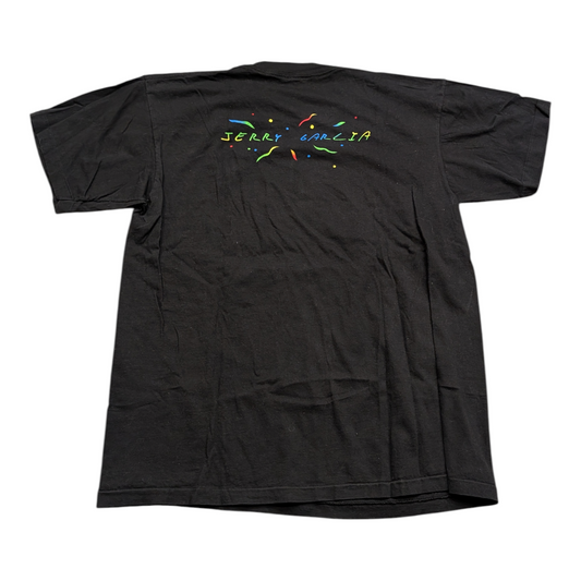 1996 Jerry Garcia Rainbow Scratch Board Graphic T shirt